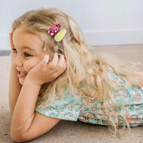 10/20Pcs Cotton Print Hair Clip Hairpin for Girls - Fabric Plaid Mini BB Hair Grips - Cute Baby Hair Accessories - Perfect New Year Gift
