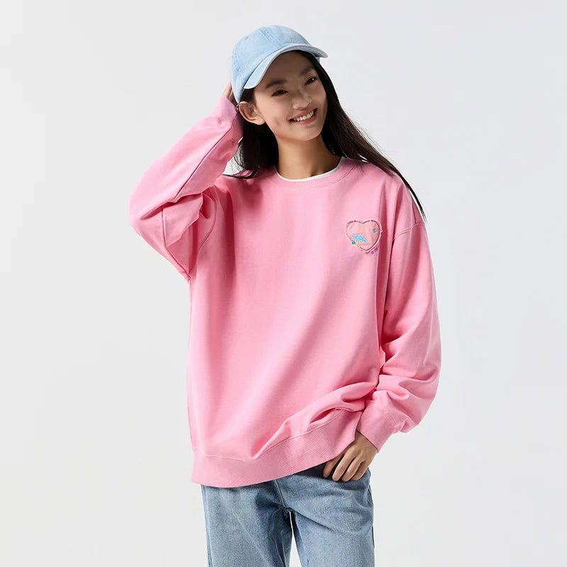 Semir 2024 Women's Mid-Length Embroidered Sweatshirt