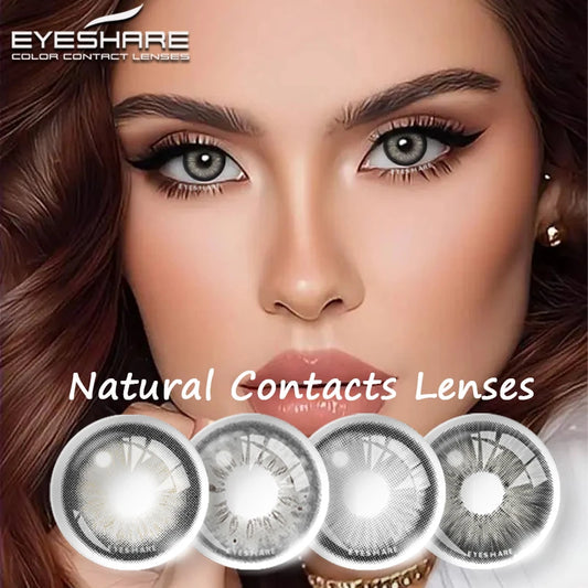 EYESHARE Natural Gray Contact Lenses - Yearly Fashion