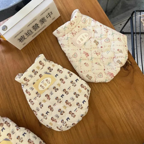 Cute Winter Pet Clothes Teddy Bear High Neck Parkas for Small Dogs and Cats