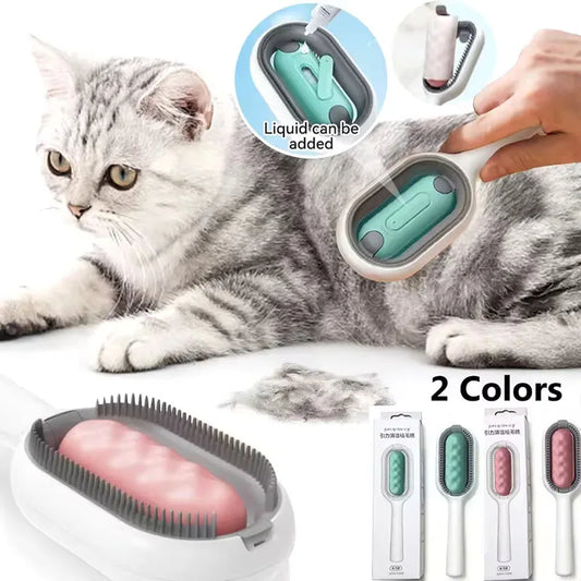 3-in-1 Cat Brush for Long Hair Removal