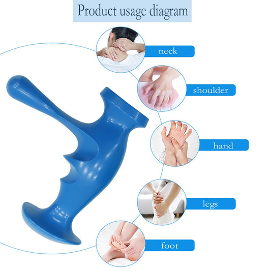 T-Shaped Massager for Deep Tissue Relaxation and Trigger Point Therapy