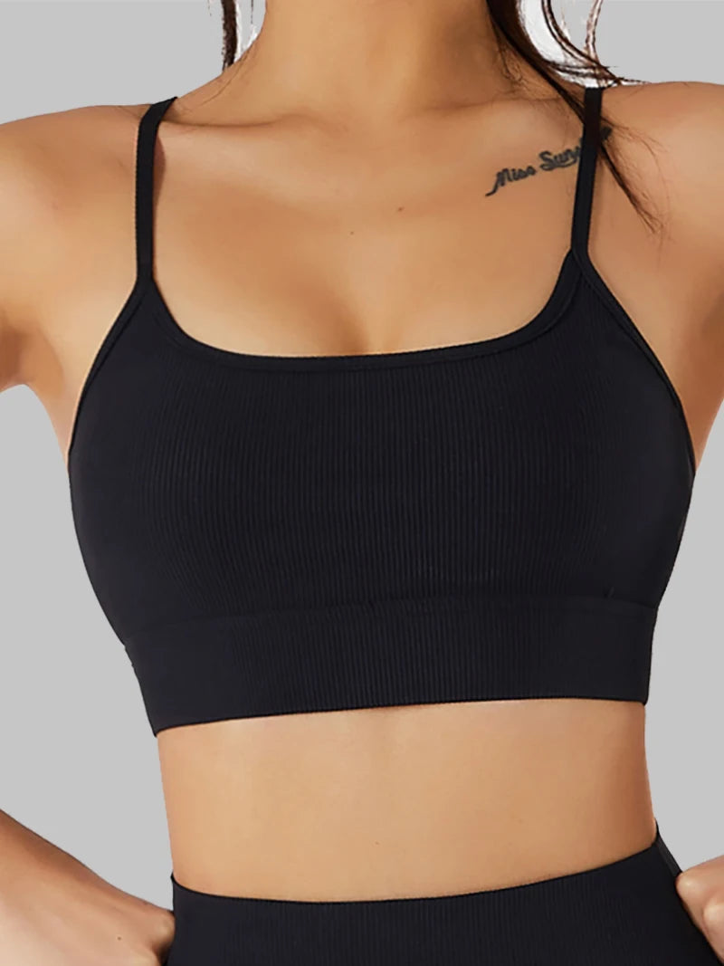 SOISOU New Yoga Bra Top for Women - Breathable Sports Bra
