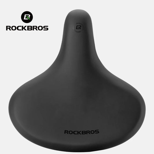 ROCKBROS Bicycle Saddle - Comfortable PVC Leather Bike Seat with Shock Absorption