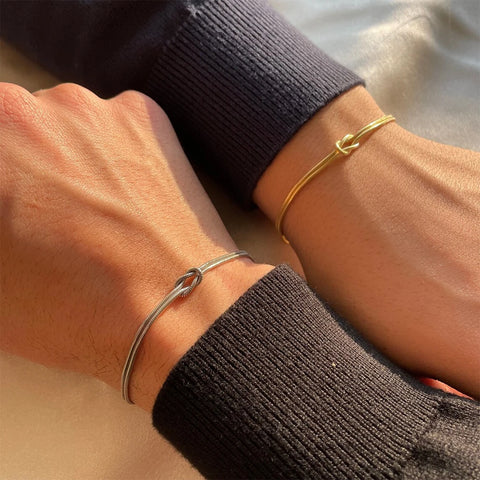 eManco Fashion High Quality Stainless Steel Gold Plated Couple Bracelets