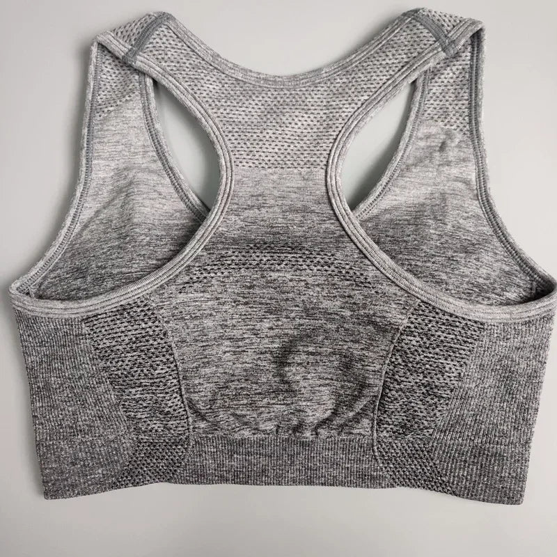 Nepoagym Women's Full Coverage Racerback Sports Bra