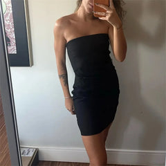 MUJER Off Shoulder Mini Dress - Stylish Bodycon for Women