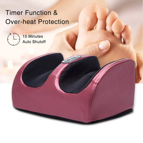 Electric Foot Massager with Heating Therapy - Shiatsu Kneading Roller for Relaxation and Pain Relief