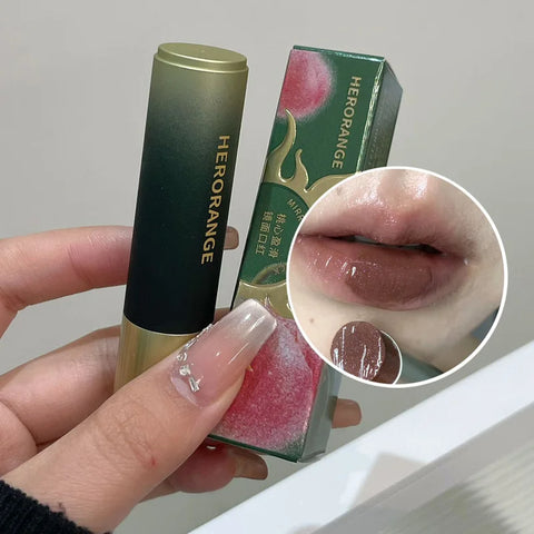 Punk Jelly Lipstick Mirror Lipgloss - Chocolate Brown Moisturizing Lip Tint