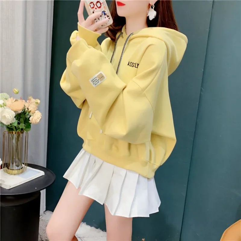 Women Goth Elegant Winter Hoodie