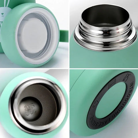 Mini 320ml Cute Thermos Bottle - Portable Thermal Mug for Kids and Girls
