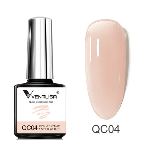 VENALISA 7.5ml Quick Construction Gel - Semi Transparent Nude Pink