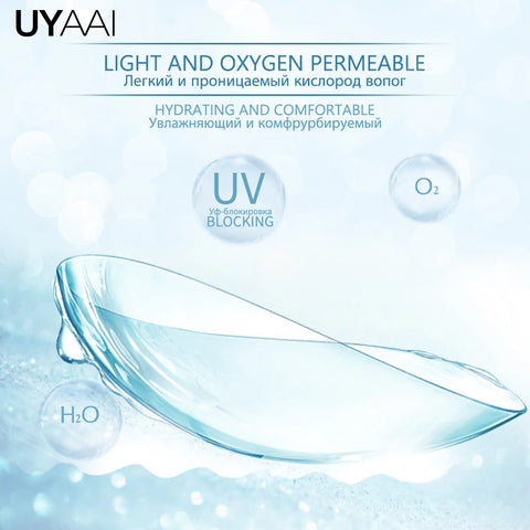 UYAAI Myopia Transparent Contact Lenses
