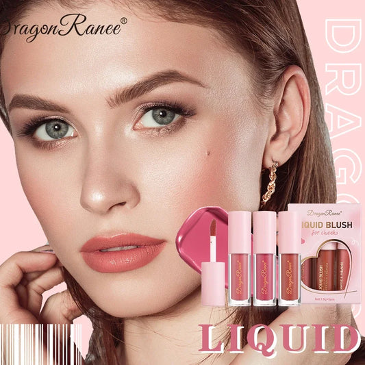 1/3Pc Mini Matte Liquid Blush - 8 Color Velvet Blusher for a Natural Glow