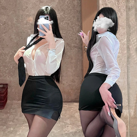 Sexy Cosplay Secretary Costume