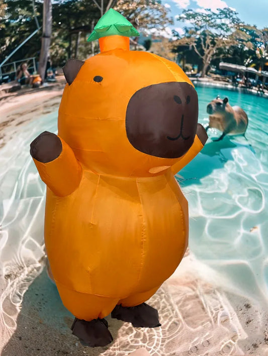 Inflatable Capybara Mascot Costume