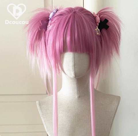 Ashley Wig for Women - Straight Lolita Cute Braided Y2K Cosplay
