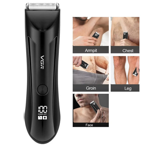 Original VGR Wet/Dry Electric Groin Body Hair Trimmer