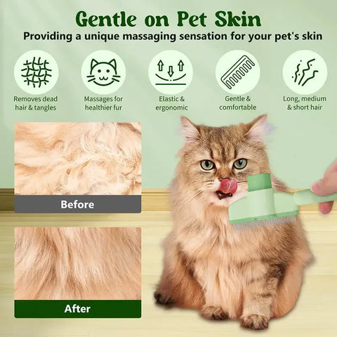 Cat and Dog Hair Remover Brush and Grooming Gloves Set