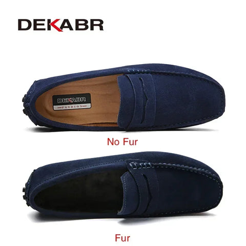 DEKABR Größe 49 Herren Freizeitschuhe - Loafer aus echtem Leder