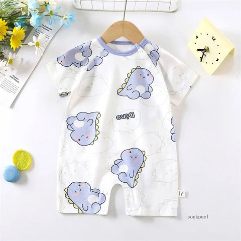 Cute Baby Cartoon Jumpsuit – Perfect for Summer Fun