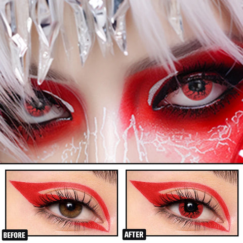 VISUASHOW Cosplay Anime Contact Lenses