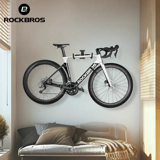 ROCKBROS Adjustable Bike Rack - Wall Mount Garage Holder for MTB and Road Bikes