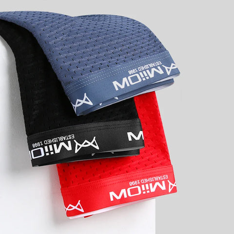 MiiOW 3 stuks sexy mesh heren boxershorts 