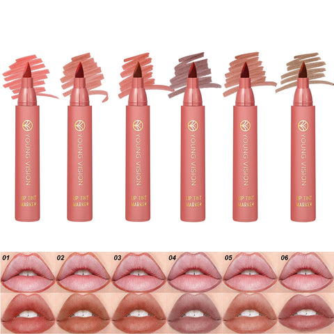 Matte Water Lip Tint Pen - 6 Vibrant Colors