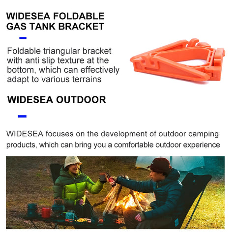 Widesea Foldable Gas Tank Bracket - Essential Outdoor Stove Accessory for Camping