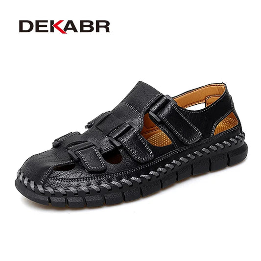 DEKABR Lässige Sommer-Strandsandalen für Herren 