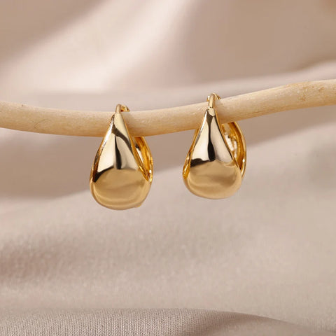 Stainless Steel Earrings for Women - Geometric Butterfly Twist Heart Zircon Minimalist Wedding Aesthetic Jewelry Gift 2023