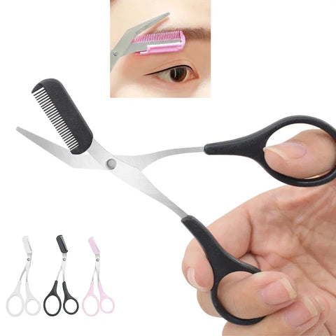 Karsyngirl Stainless Steel Eyebrow Trimmer with Comb - Perfect Makeup Tool for Flawless Eyebrows