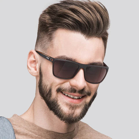 BARCUR Original Square Sports Polarized Zonnebril – UV400 Unisex Brillen voor Rijden en Buitenshuis