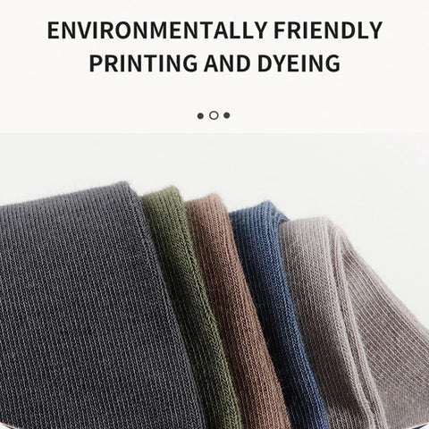 MiiOW 5 Pairs Men's Soft Cotton Socks