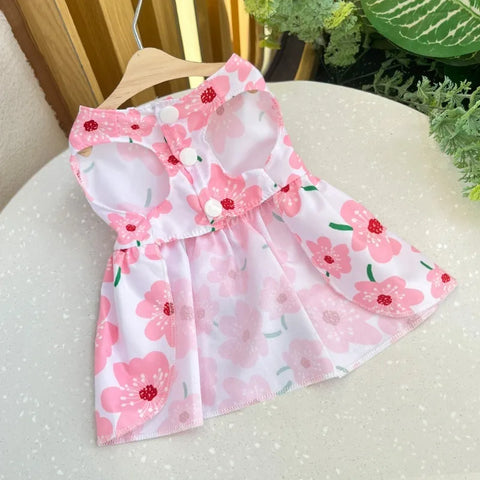 Cute Dog Princess Dress for Spring & Summer - Bow Lace Skirt for Small to Medium Pets