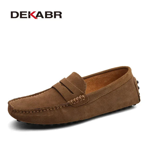 DEKABR Größe 49 Herren Freizeitschuhe - Loafer aus echtem Leder