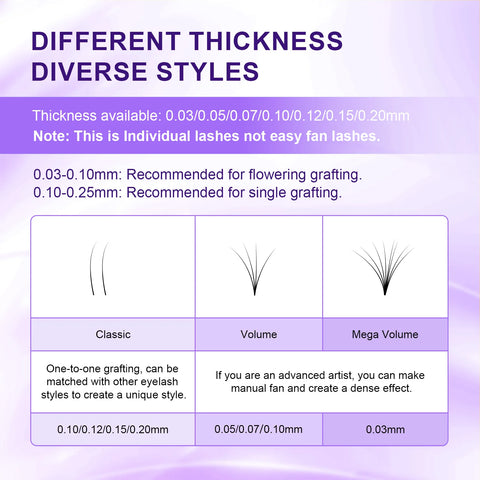NAGARAKU 0.03mm Individual Eyelash Extensions