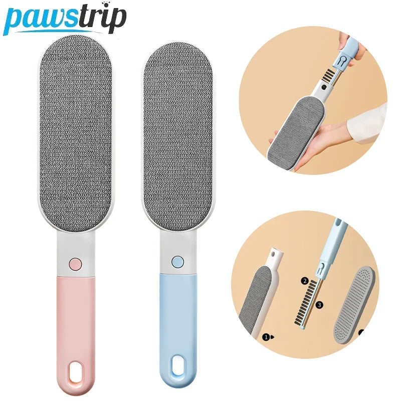 4-in-1 Portable Lint Remover and Pet Hair Brush - Manual Fluff Remover for Clothes and Carpets