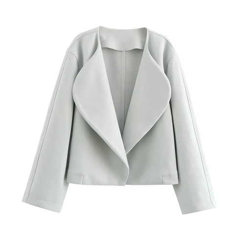 Trendix Winter Faux Wool Cardigan Jacket - Stijlvolle Casual Reversjas voor Dames 