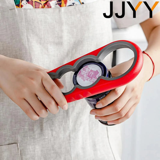 JJYY Multifunctionele blikopener voor thuis - Antislip Twist Flessenopener