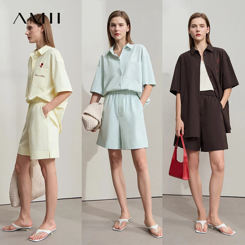 Amii Women's Minimalist Summer Shorts