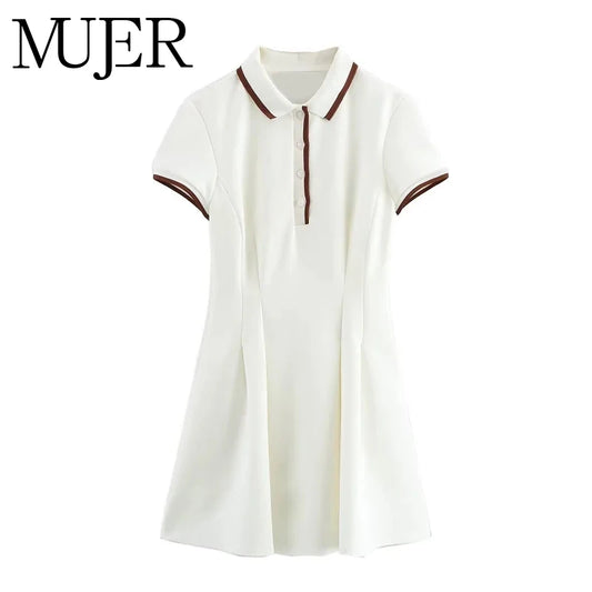MUJER 2025 White Short Dresses for Women