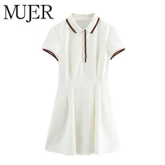 MUJER 2025 White Short Dresses for Women