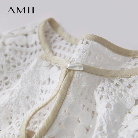 AMII Spring Casual Blouses for Women 2025