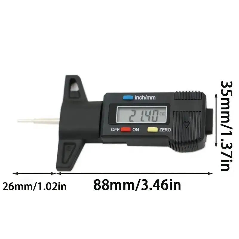 Digital Car Tyre Thickness Gauges - Essential Tool for Safe Driving