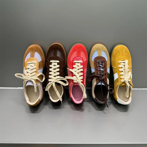 FEDONAS 2025 New Women Suede Leather Sneakers