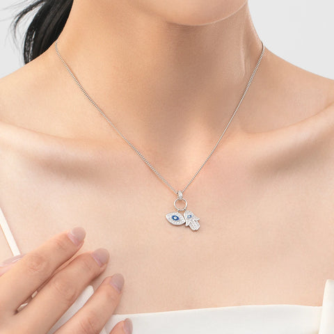 MODIAN 925 Sterling Zilveren Geluksoog Ketting