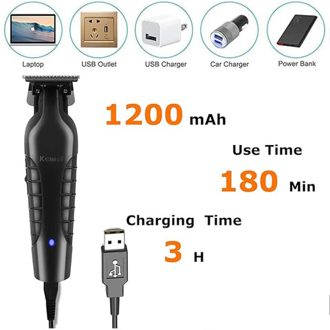 Kemei KM-2299 USB Fast Charging Clippers