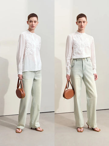 Amii Minimalism Women Shirts 2024 Autumn Collection